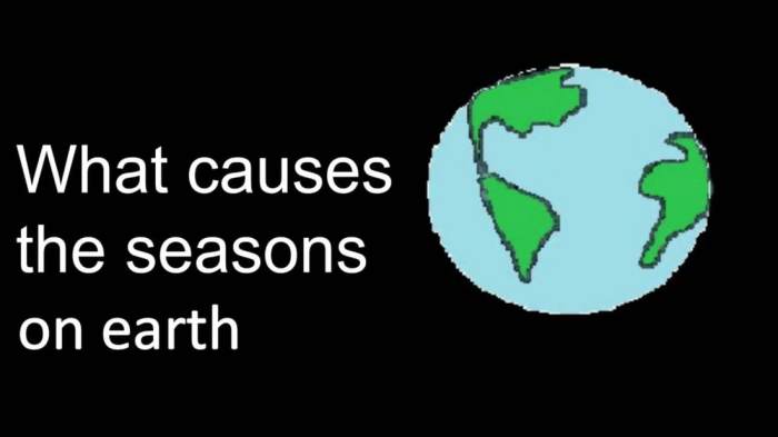 Misconceptions about the reasons for the seasons